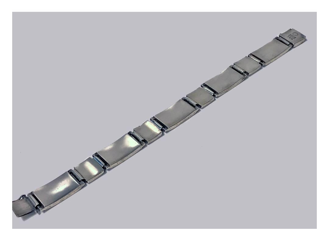 Danish Georg Jensen Sterling Bracelet, Designed by Henry Pilstrup, circa 1950