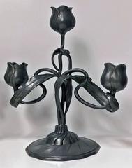 Art Nouveau Candelabra Candlesticks, Orivit, Germany, circa 1900