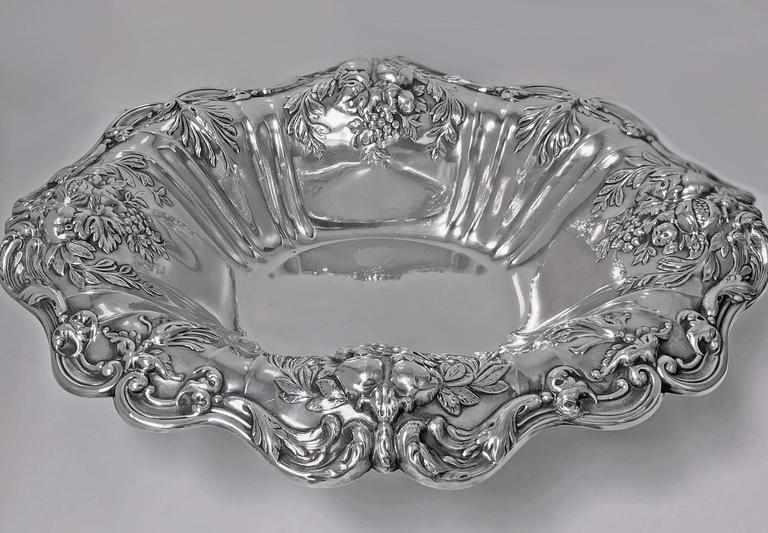 American Reed & Barton Francis Sterling Silver Large Dish, 1955 For Sale
