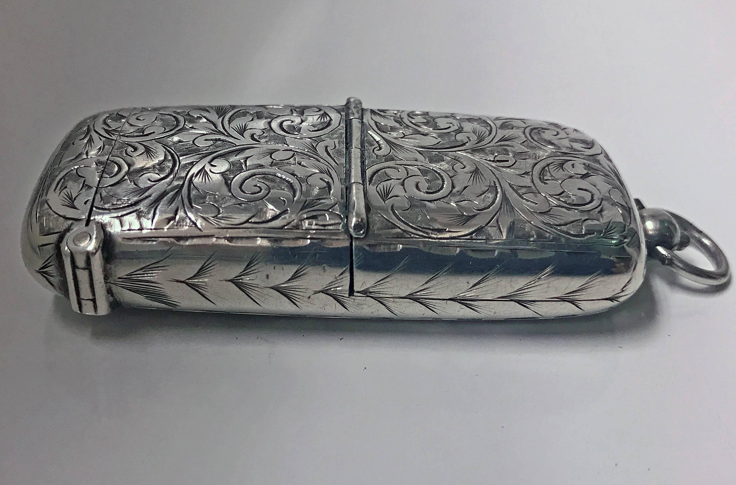 19th Century Rare Combination Silver Sovereign and Vesta Case, Birmingham, 1900