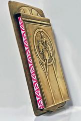 Bloc-notes en laiton Art Nouveau Jugendstil WMF:: Allemagne:: vers 1900