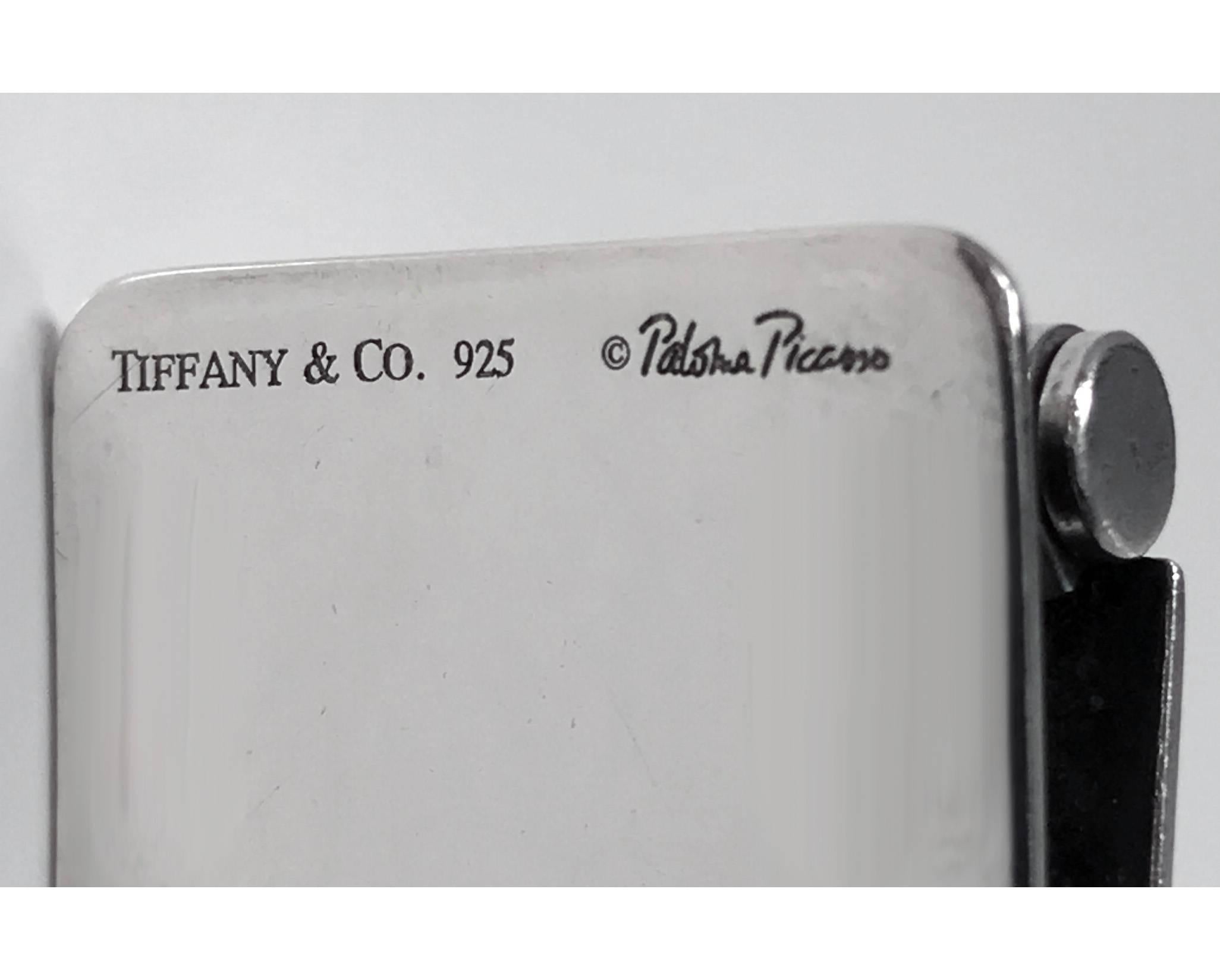 Tiffany & Co. Paloma Picasso Sterling Silver Money Clip, 20th Century 2