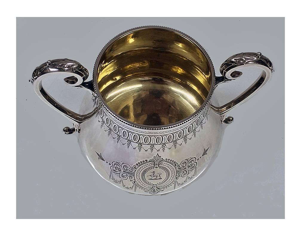 Antique English Silver Tea and Coffee Service and Tray 3