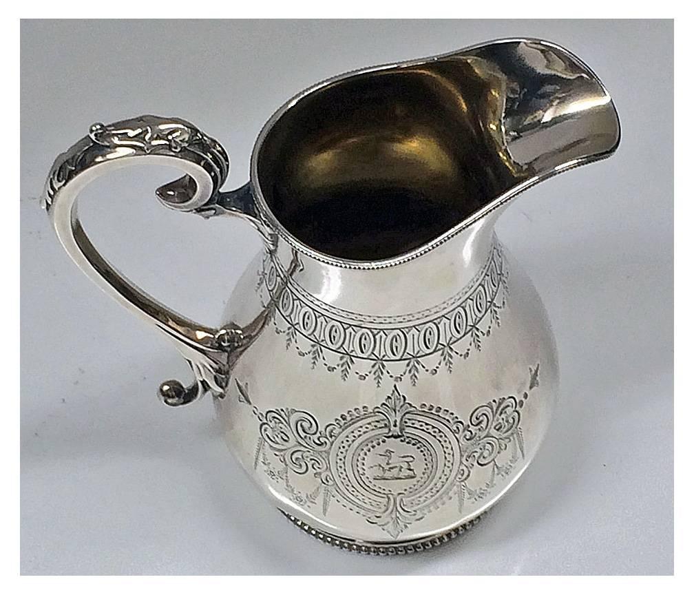 Antique English Silver Tea and Coffee Service and Tray 5