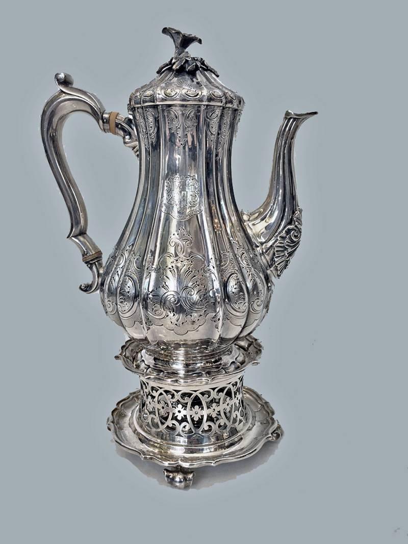 English Magnificent Silver Tea and Coffee Service, Garrard & Co, London, 1839