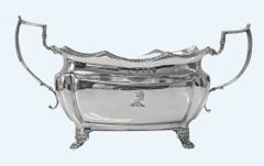Antique Irish Georgian Sterling Silver Bowl Dublin 1814 Richard Sawyer