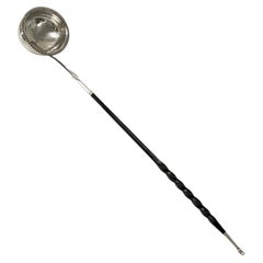 Georgian Silver Punch or Toddy Ladle London 1826 Mary Ann & Charles Reilly