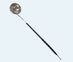 Georgian Silver Punch or Toddy Ladle London 1826 Mary Ann & Charles Reilly