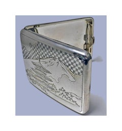 Fine Japanese 950 Silver Box Case, circa 1920