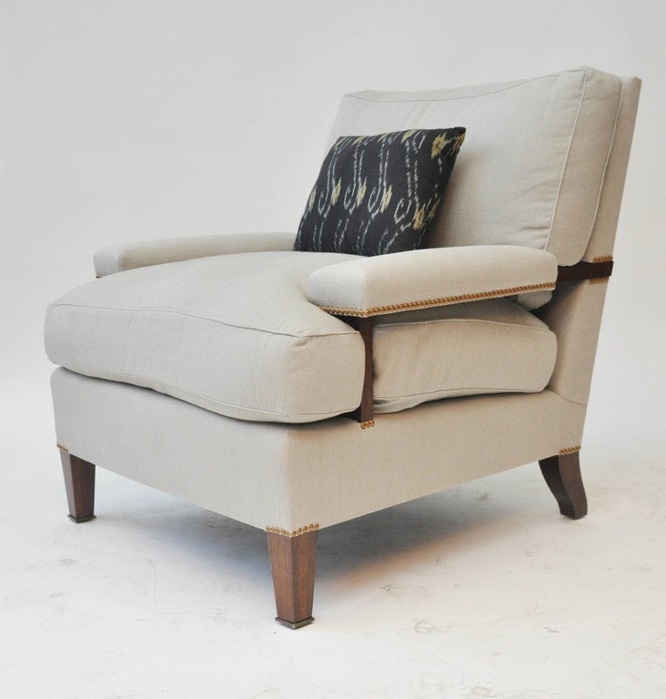 Pair Of Preston Club Chairs By Roman Thomas At 1stdibs