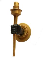 Pair of 1940s French Hand Sconces