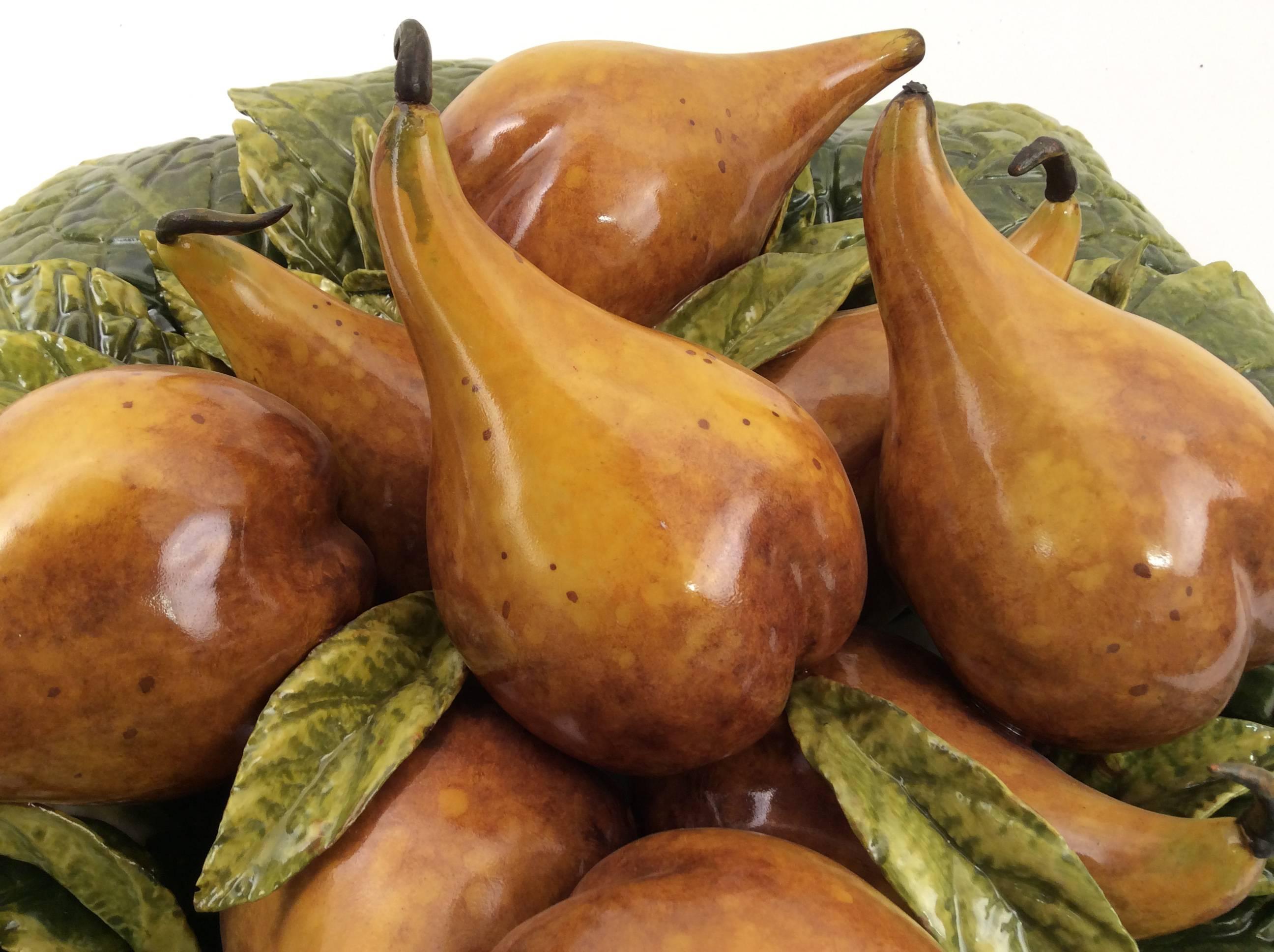 Chinese Export Bosc Pear Centerpiece For Sale