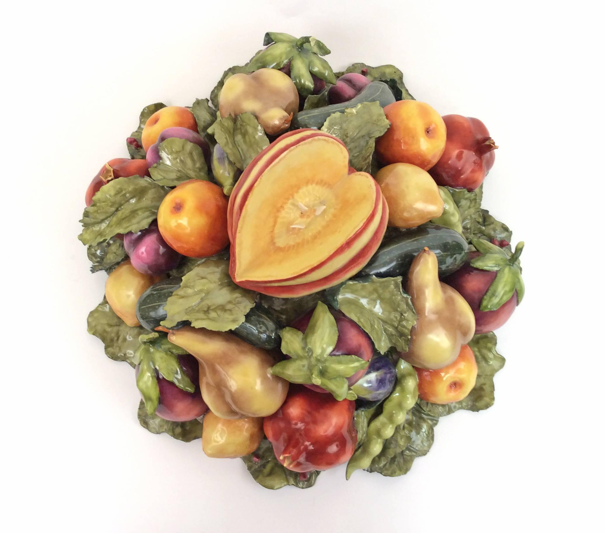 Chinese Export Multi-Fruit and Vegetable Centerpiece For Sale