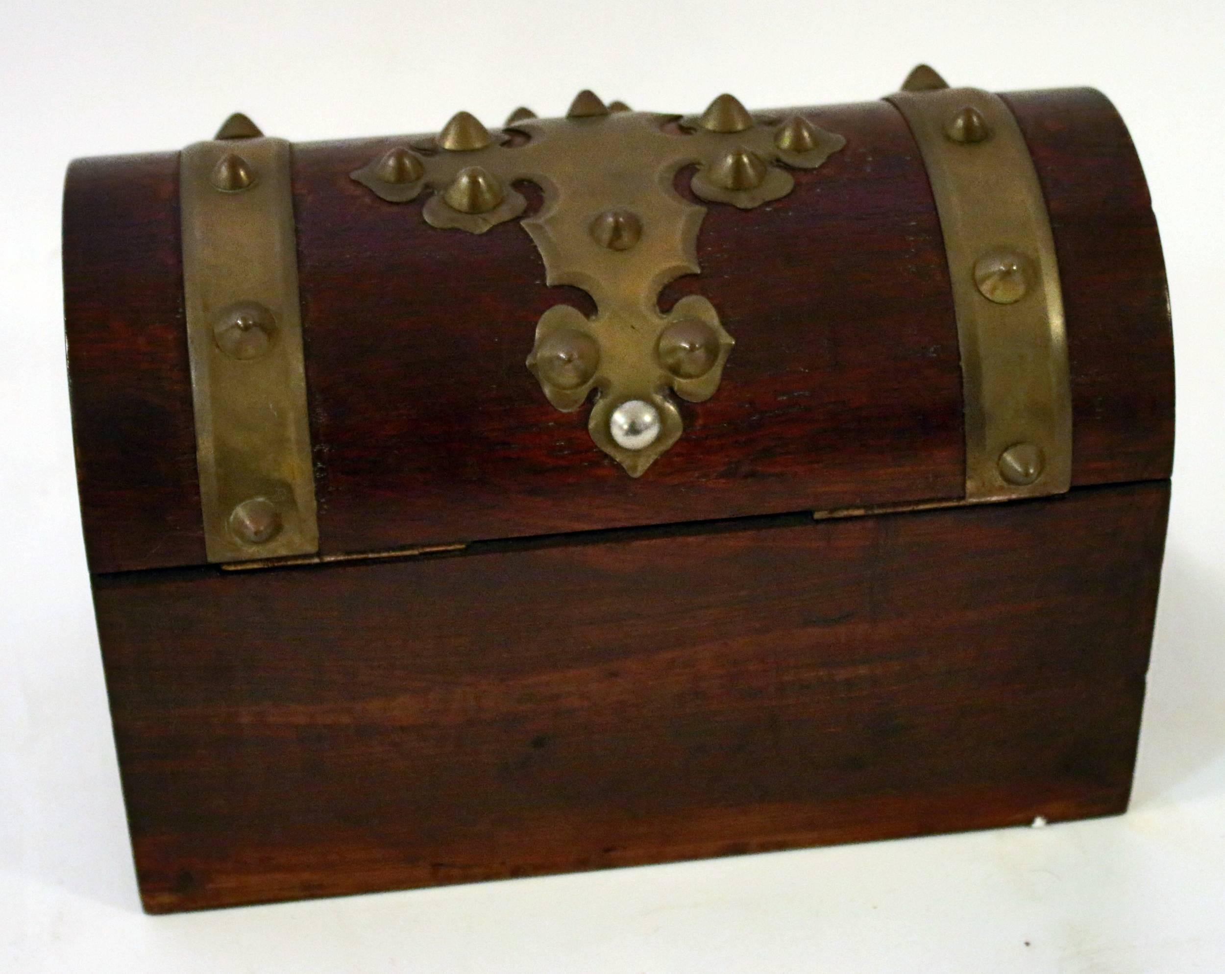 Late 19th Century 19th Century Domed Walnut File Box