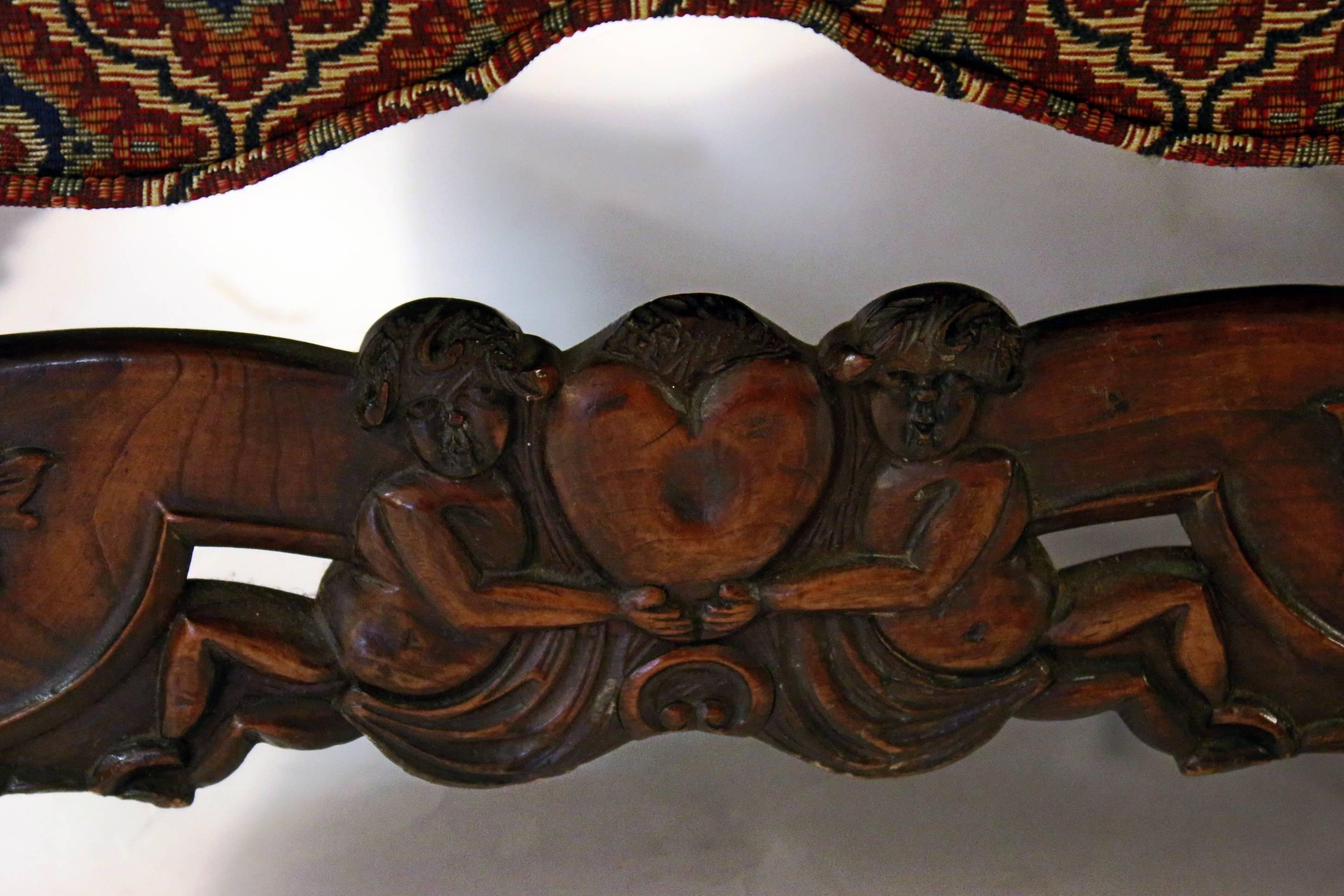 Stuhl im Jacobean-Revival-Stil des 19. Jahrhunderts, Paar (Jakobinisch) im Angebot