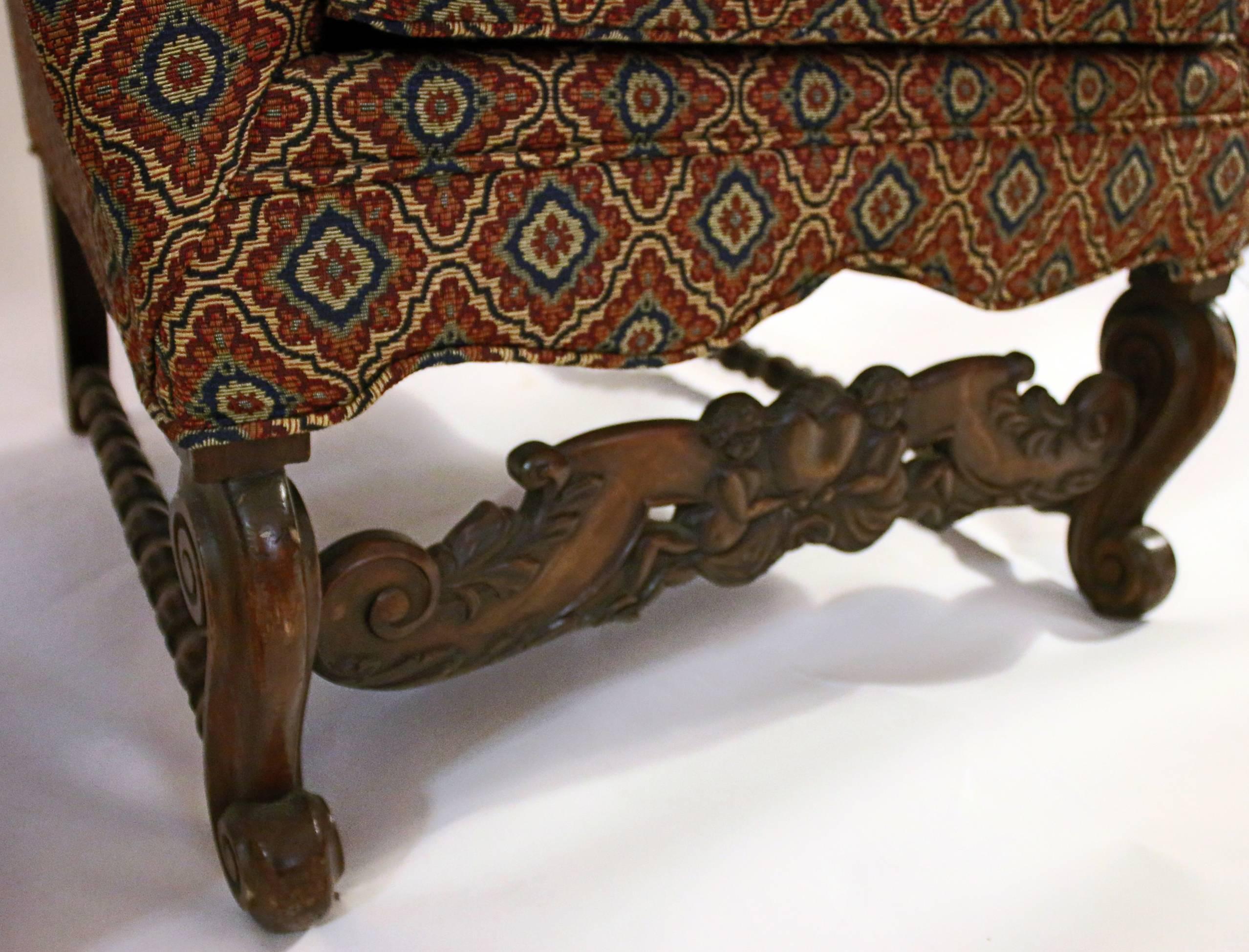 Stuhl im Jacobean-Revival-Stil des 19. Jahrhunderts, Paar (Geschnitzt) im Angebot
