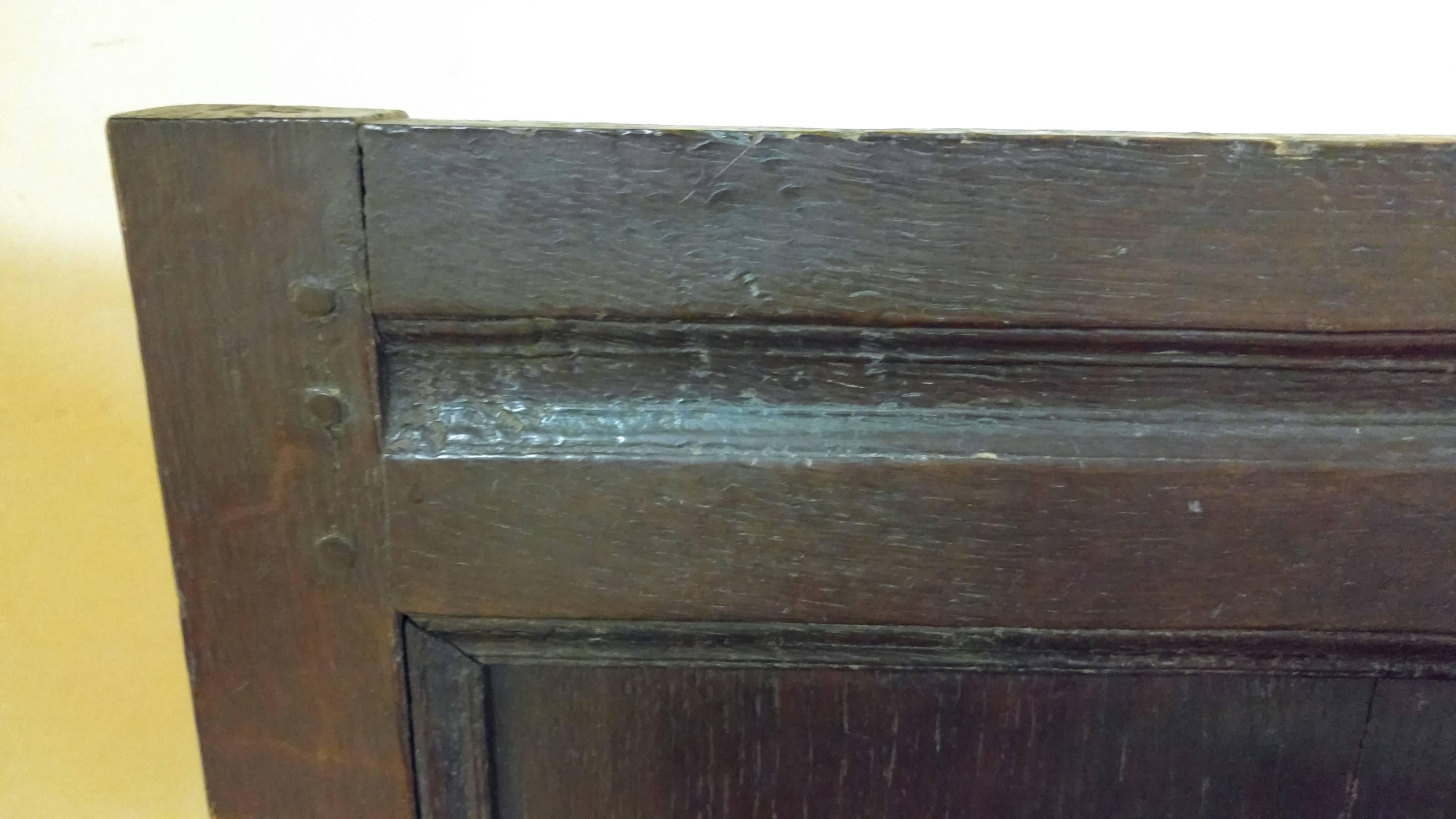 18th Century Jacobean English Oak Box Settle 5
