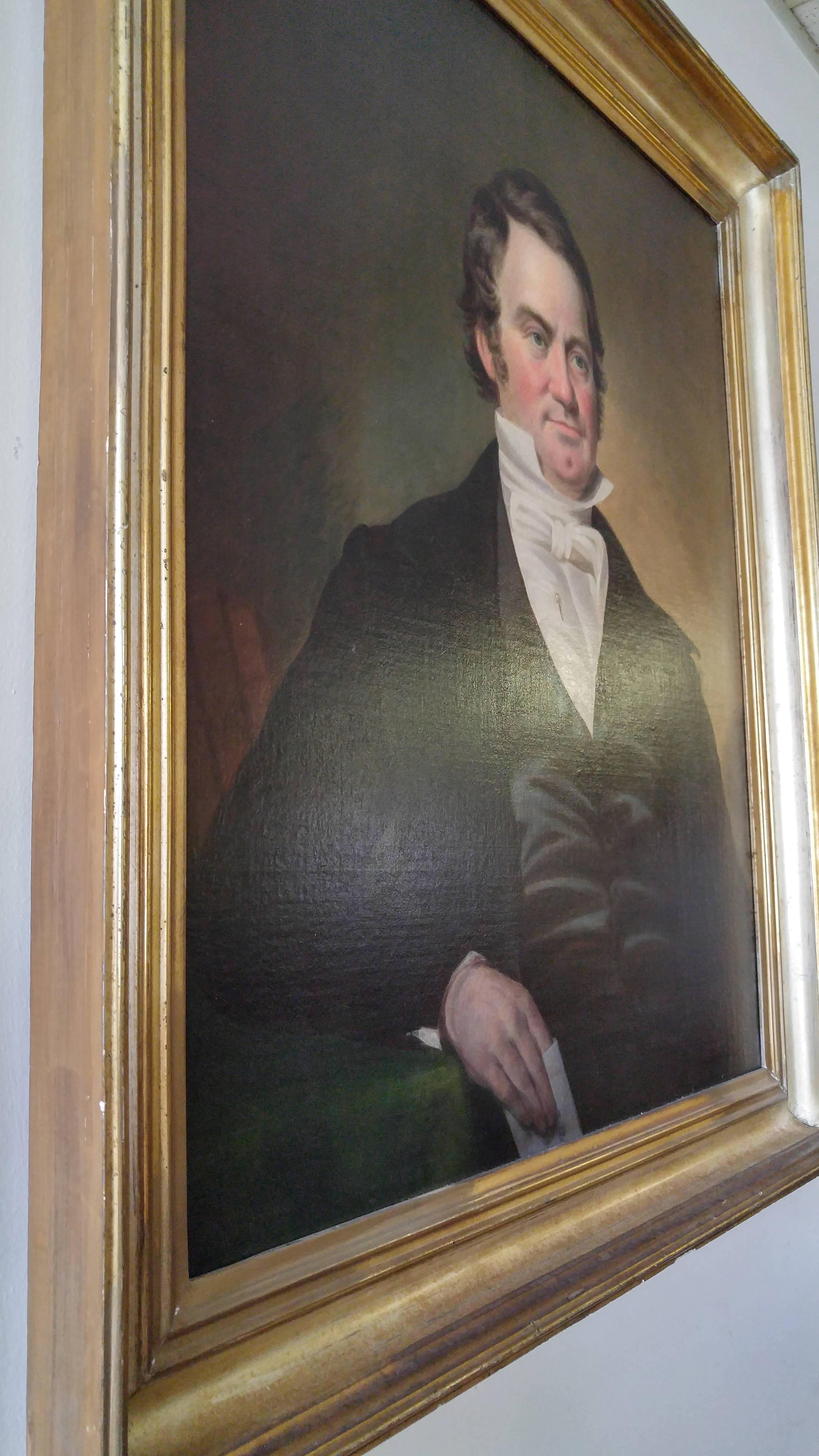 19th century American Southern Portrait by Benoni Irwin In Good Condition For Sale In Savannah, GA