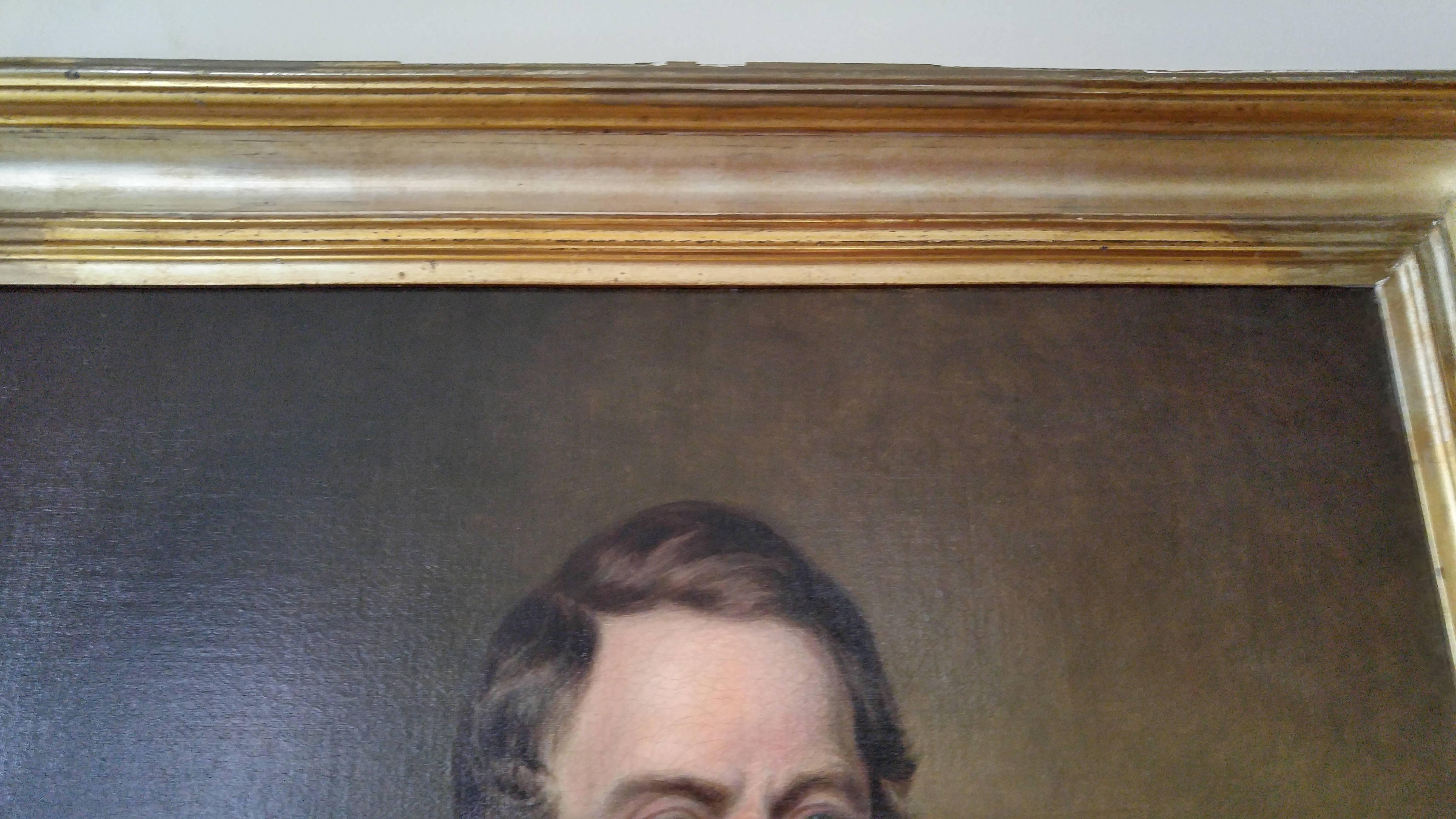 Doré Portrait américain du Sud du XIXe siècle par Benoni Irwin en vente