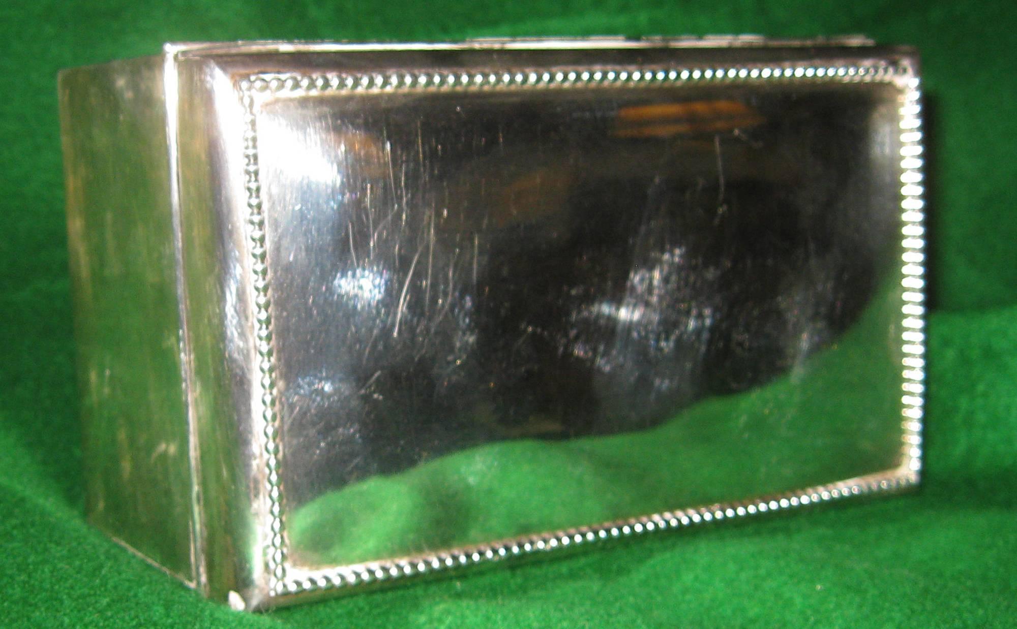 Sterling silver cigarette box marked Black, Starr and Frost who was America's first jeweler. Founded in 1810, this prestigious firm shaped the luxury revolution of the American jewelry industry. As America's oldest jewelry store, Black, Starr and
