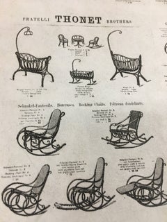 Art Nouveau French Bentwood Cradle in the Thonet Style
