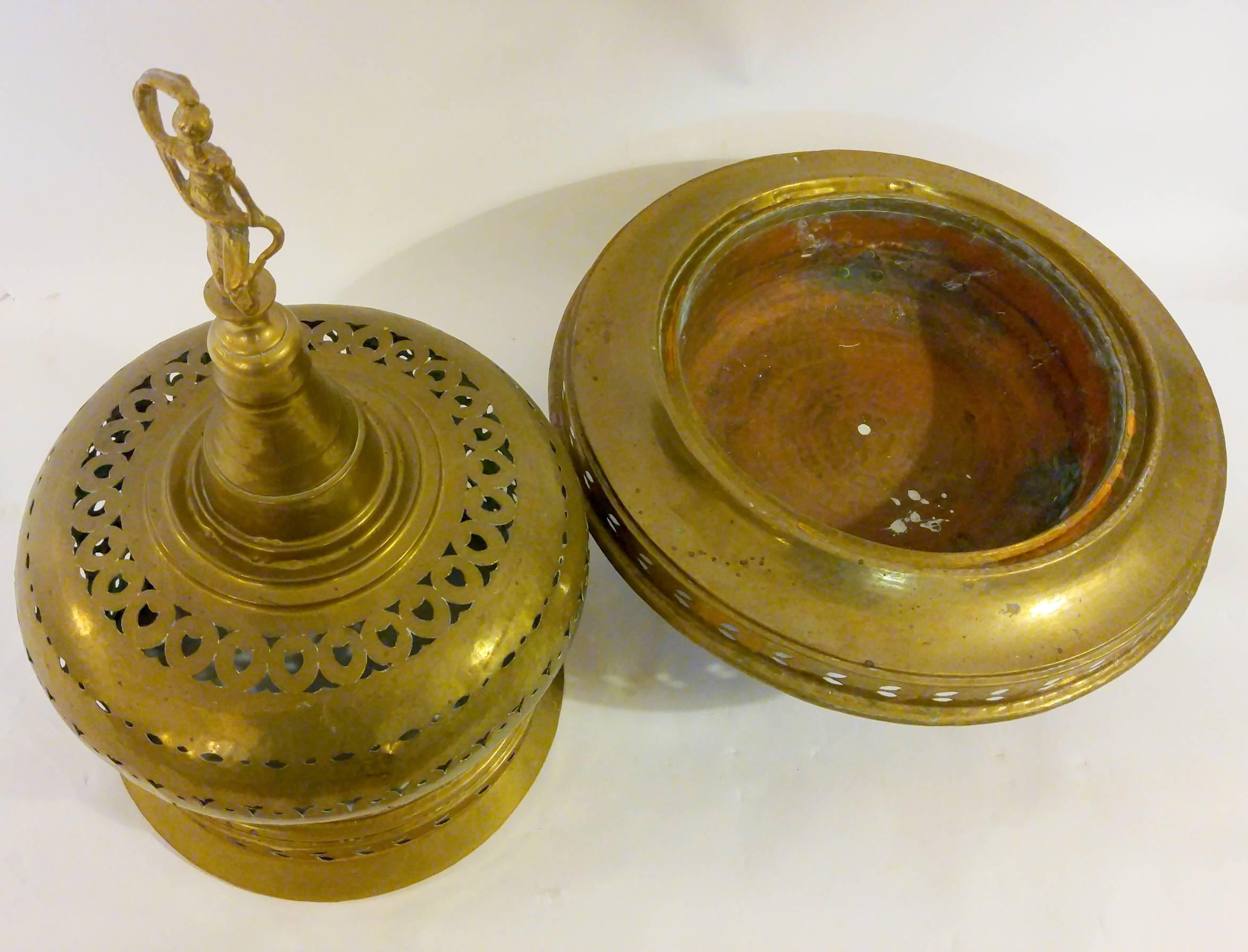 Moorish 19th century Turkish Brass Brazier