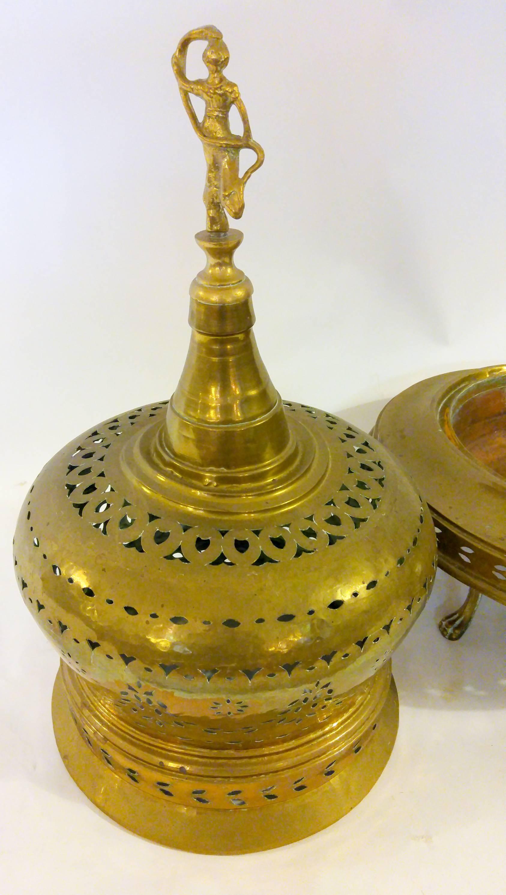 19th century Turkish Brass Brazier 2
