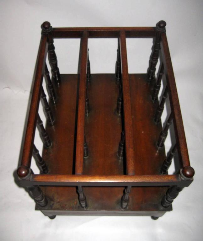 English Regency Folio Magazine Rack Canterbury at 1stDibs