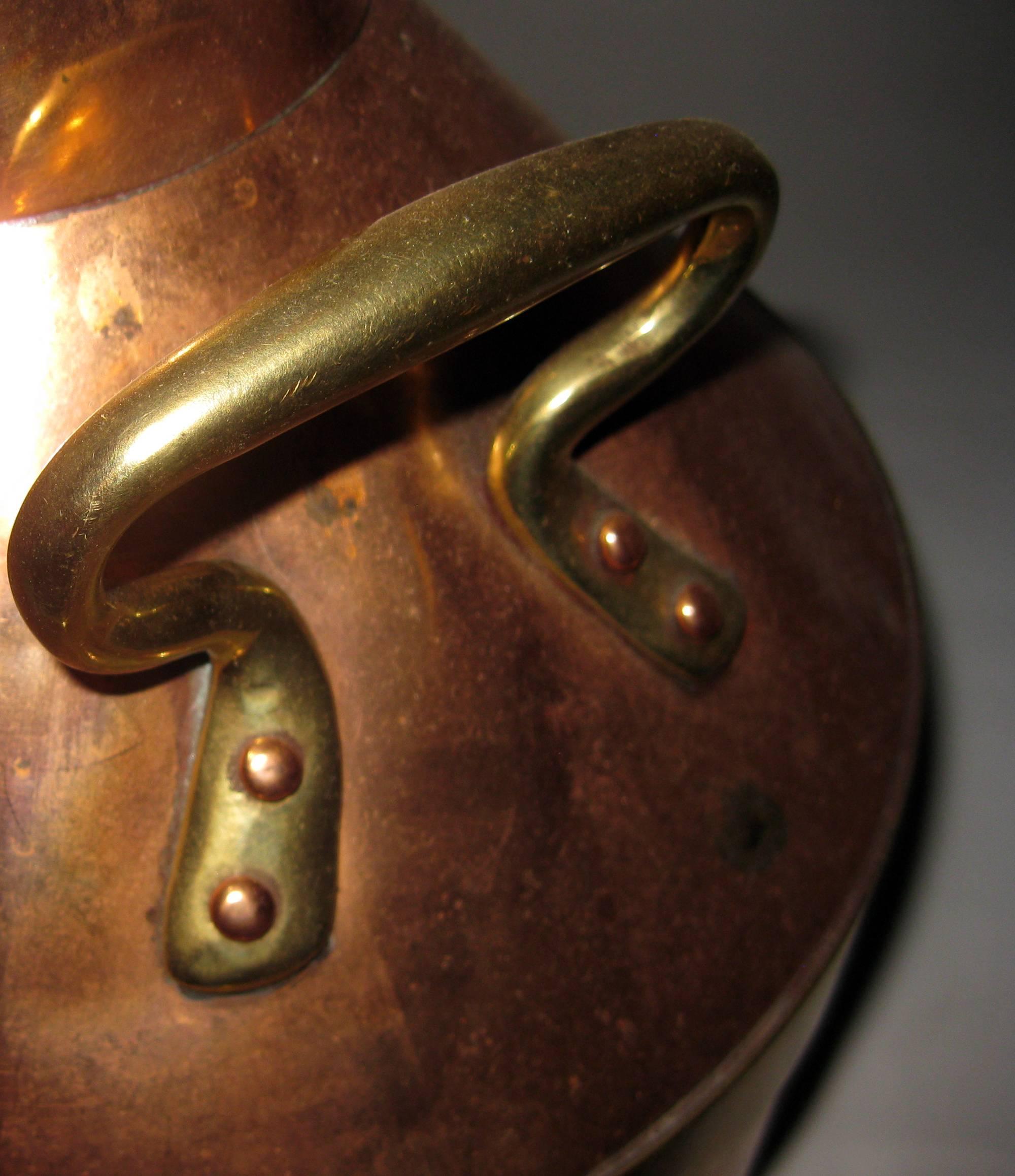 19th Century 19th century English Copper Three Gallon Jug Table Lamp