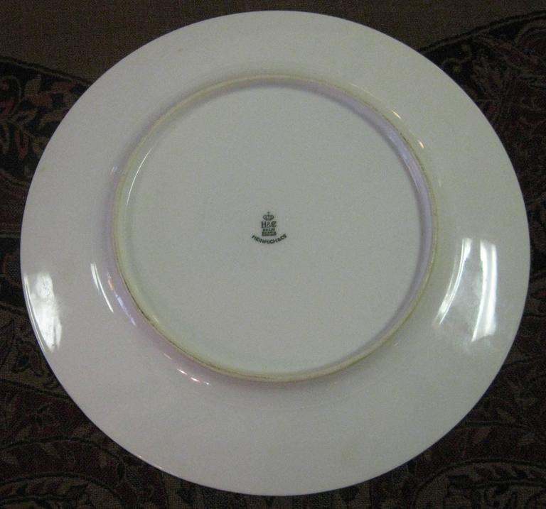 Bavarian Gold Rimmed Dinner Plates Set of 12 at 1stDibs