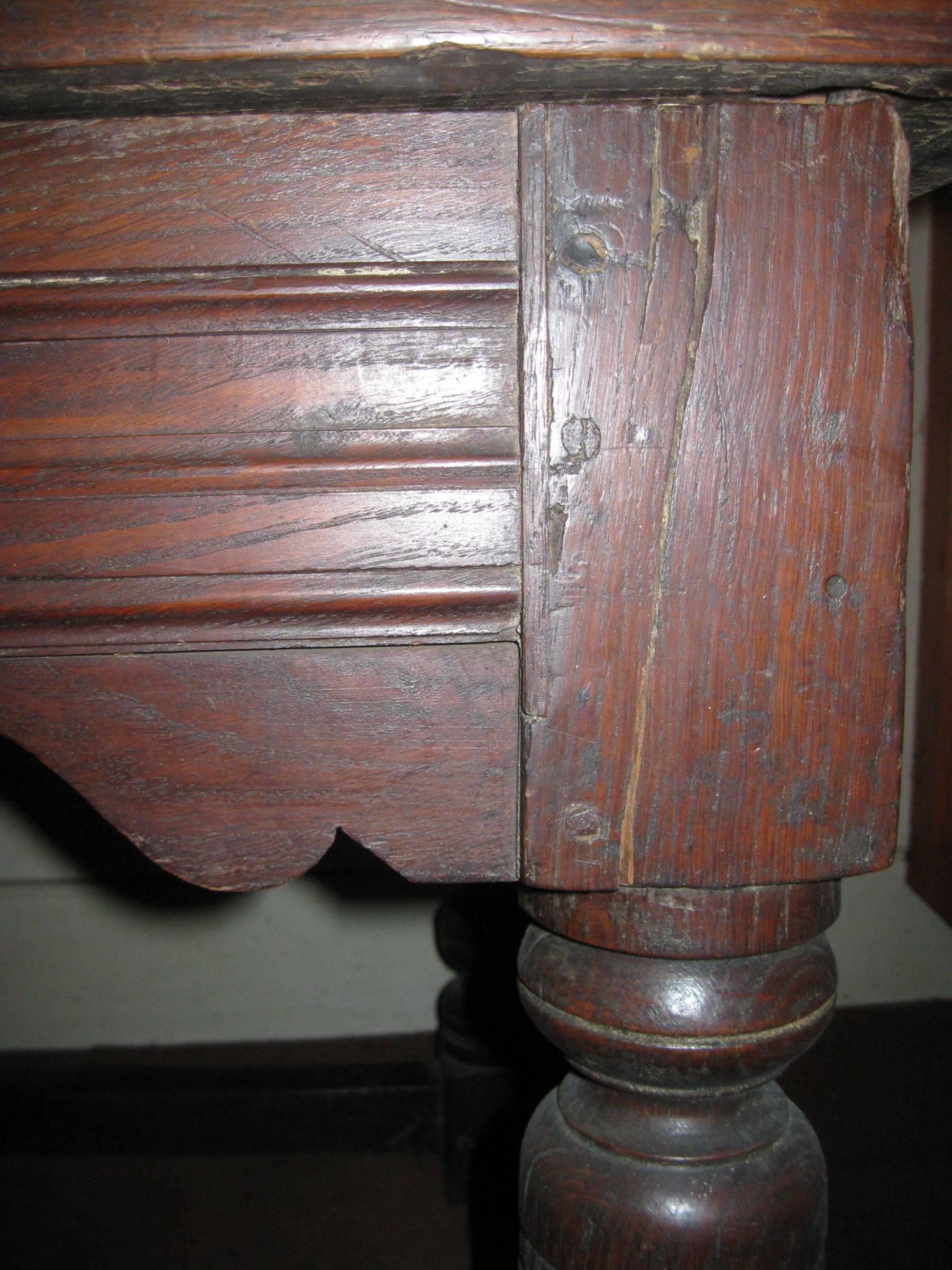 17. Jahrhundert Jacobean English Oak Refectory Table (Jakobinisch) im Angebot