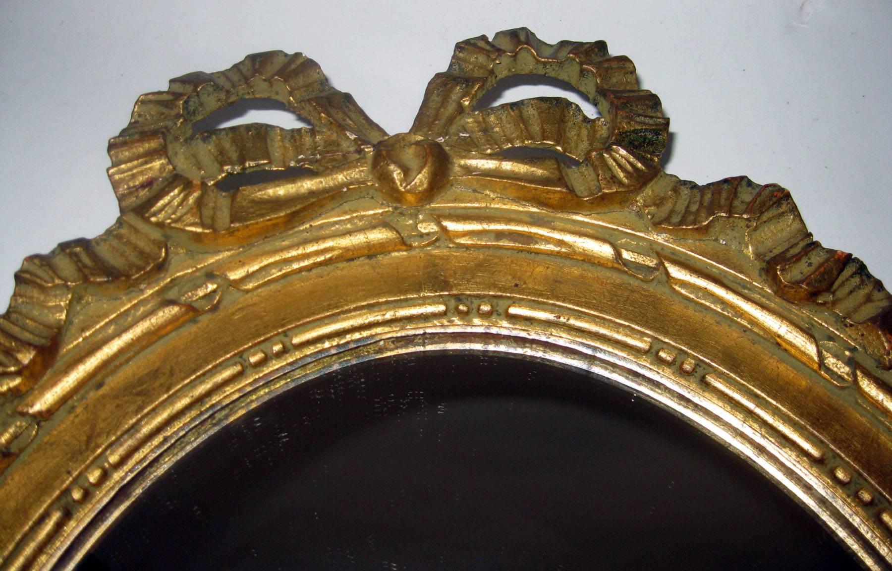 19th century Napoleon III Petite French Giltwood Mirror Pair In Good Condition In Savannah, GA
