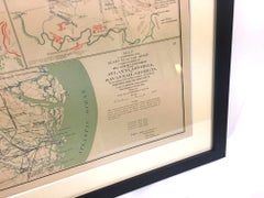 Civil War Surveyors Maps of Sherman's March to the Sea & Vicinities Framed Pair