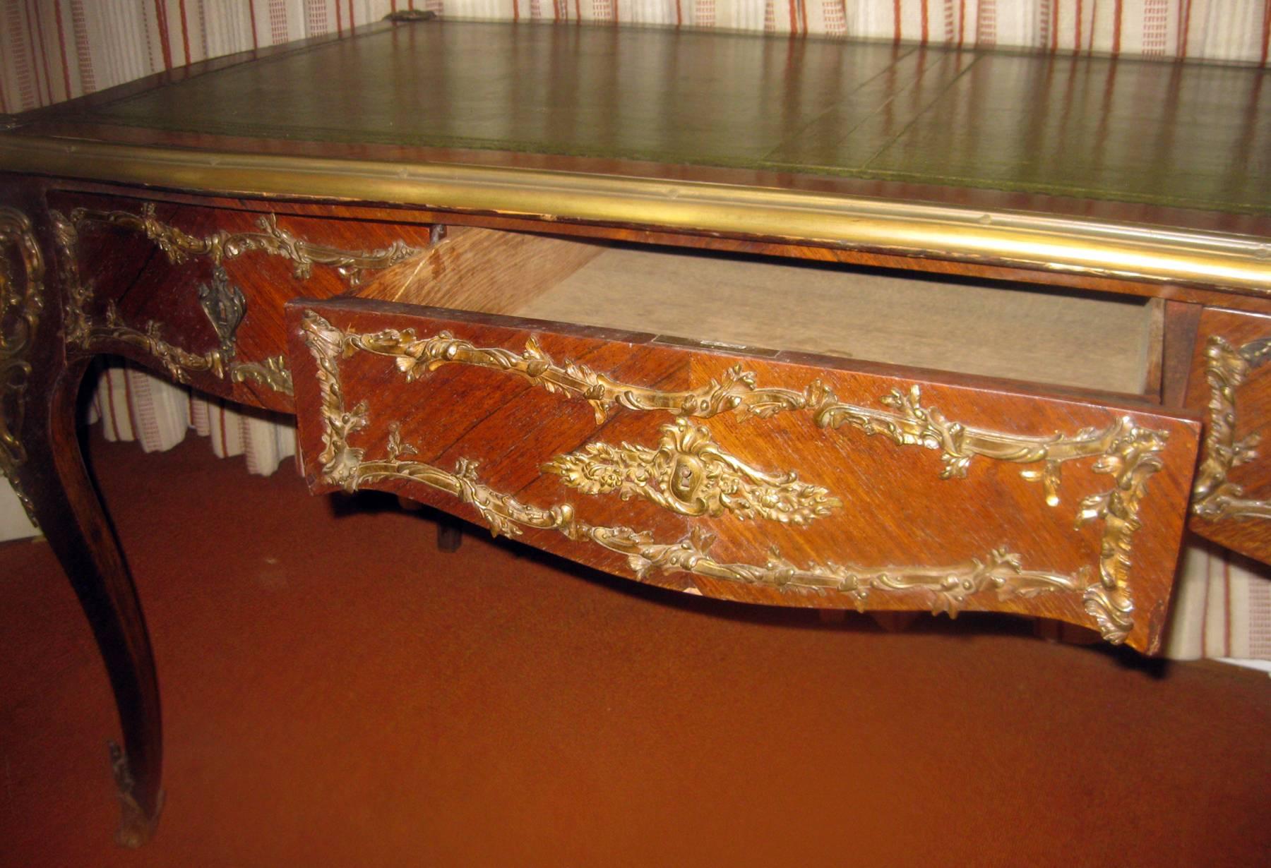 19th century  French, Louis XV Style Bureau Plat / Desk 1