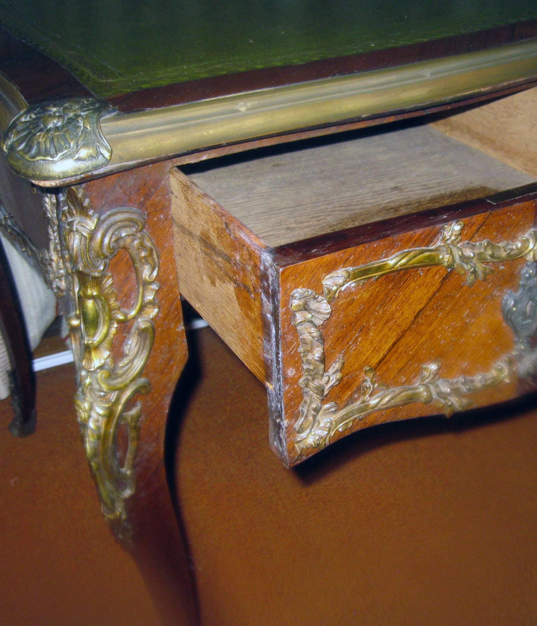 19th century  French, Louis XV Style Bureau Plat / Desk 3
