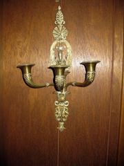 19th century French Empire Swan Motif Sconce Pair