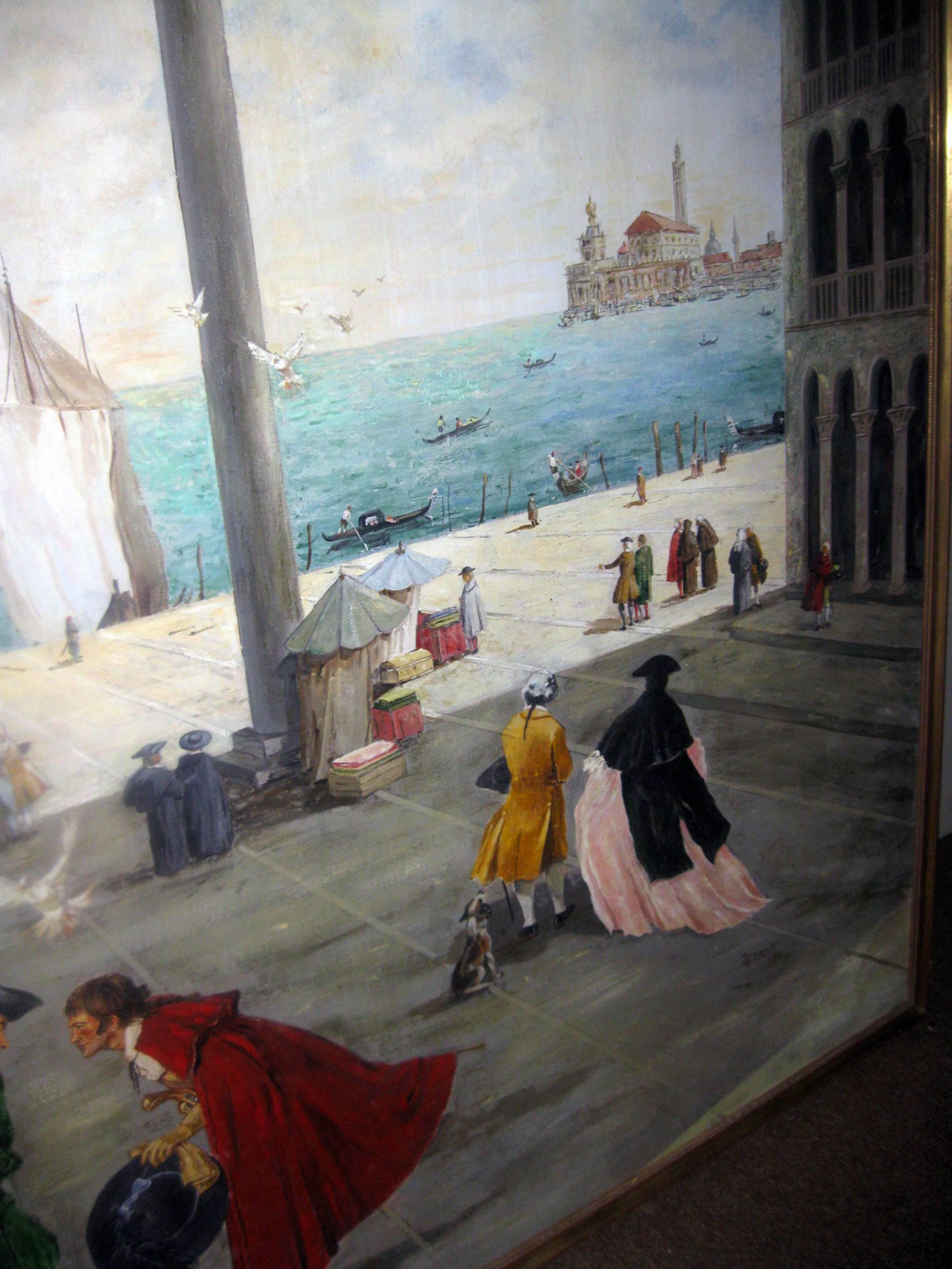San Marco Piazza Large Oil Painting by Valerio Zerbo 2