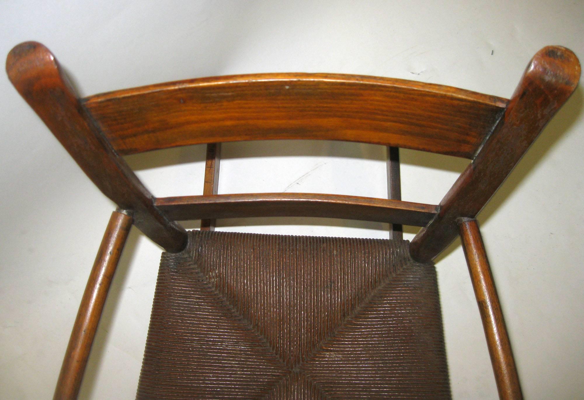 19th Century Child's English Maple Rocker 2