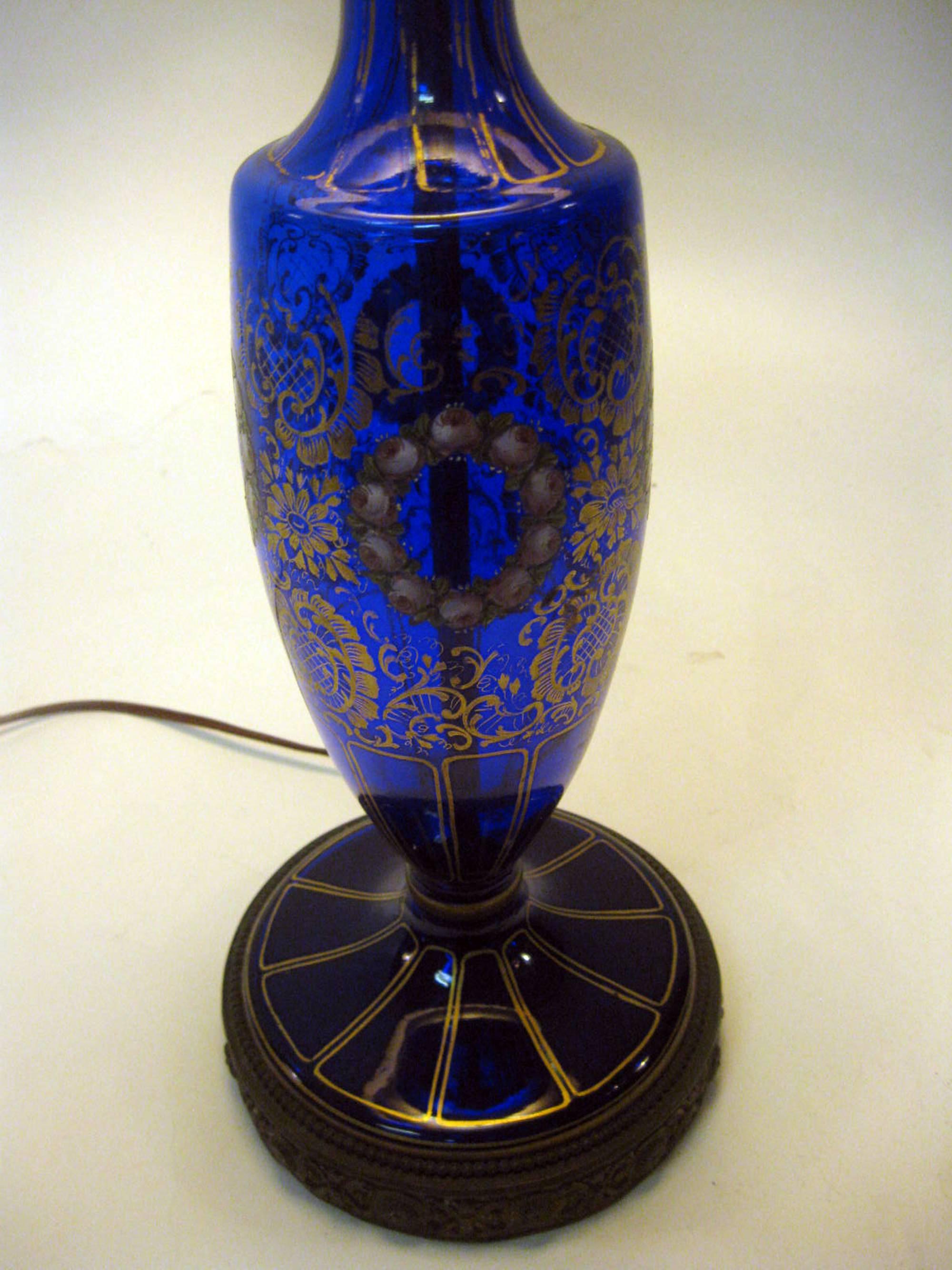 bohemian cobalt blue glass