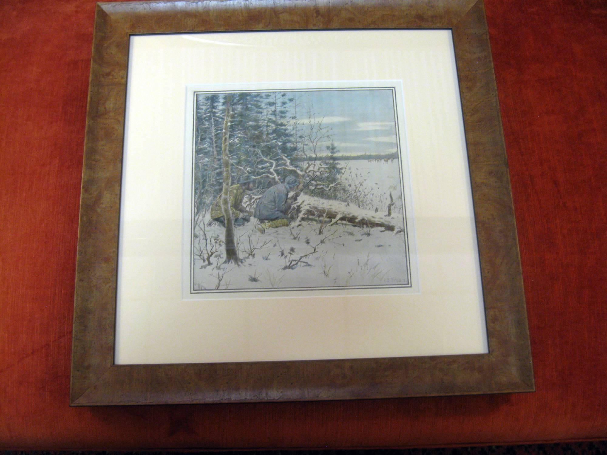 A. B. Frost Framed Sporting Print 