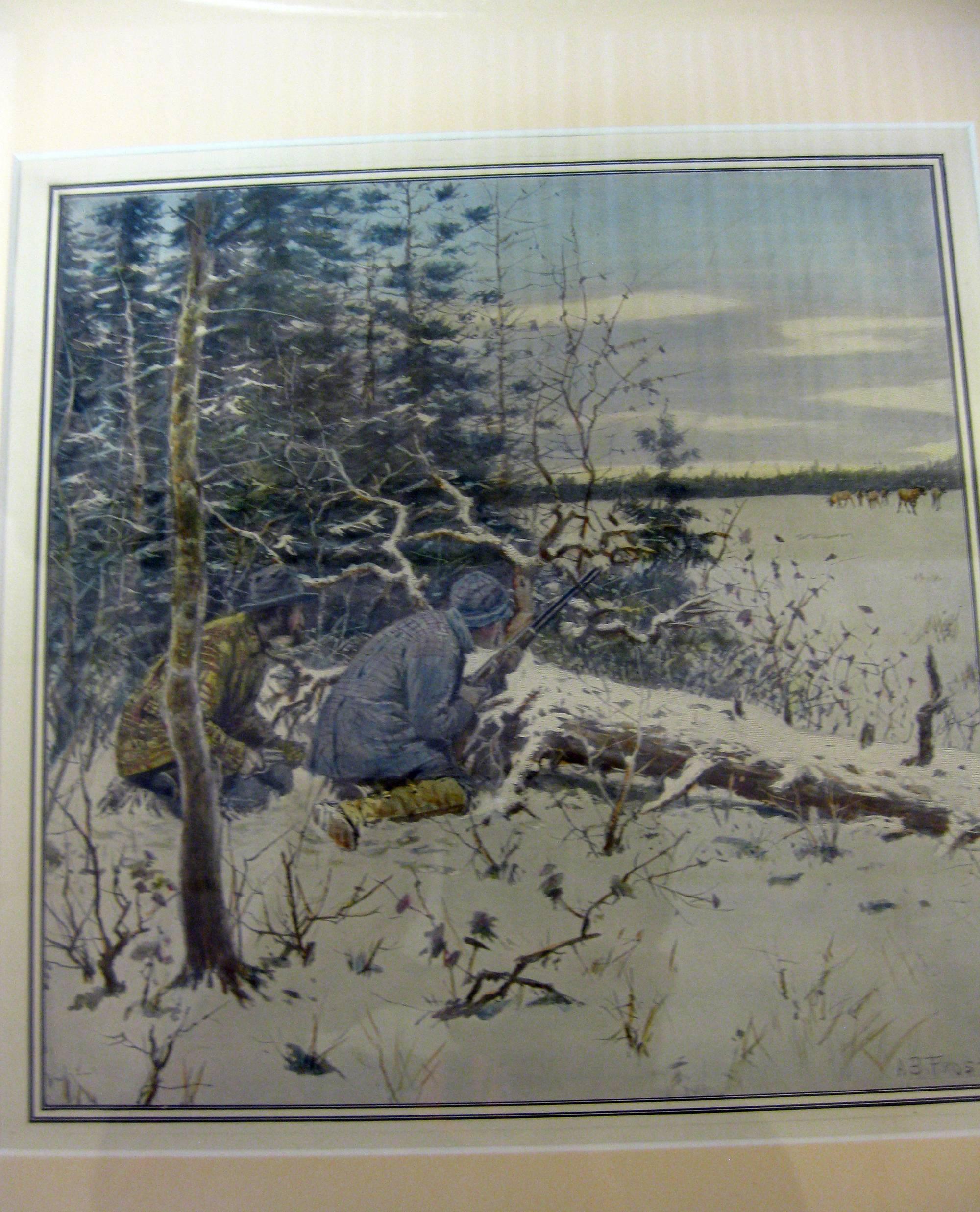 Late 19th Century A. B. Frost Framed Sporting Print 