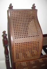 19th century Gothic Revival Walnut Swinging Cradle