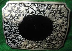 19th century Sterling Silver and Enamel Calling Card Case