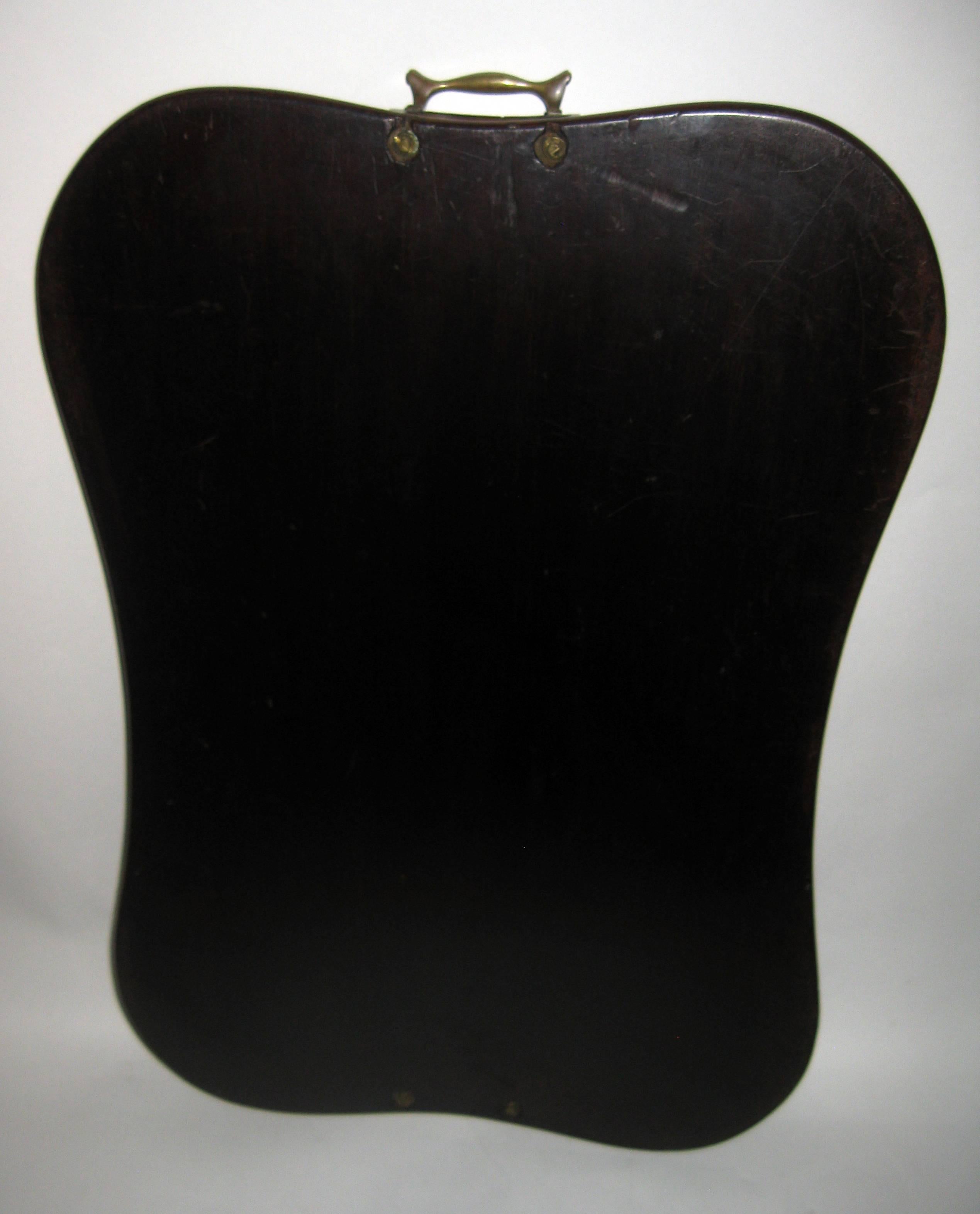 Early 19th Century 19th century English Mahogany Butler's Tray with Fruitwood Inlay