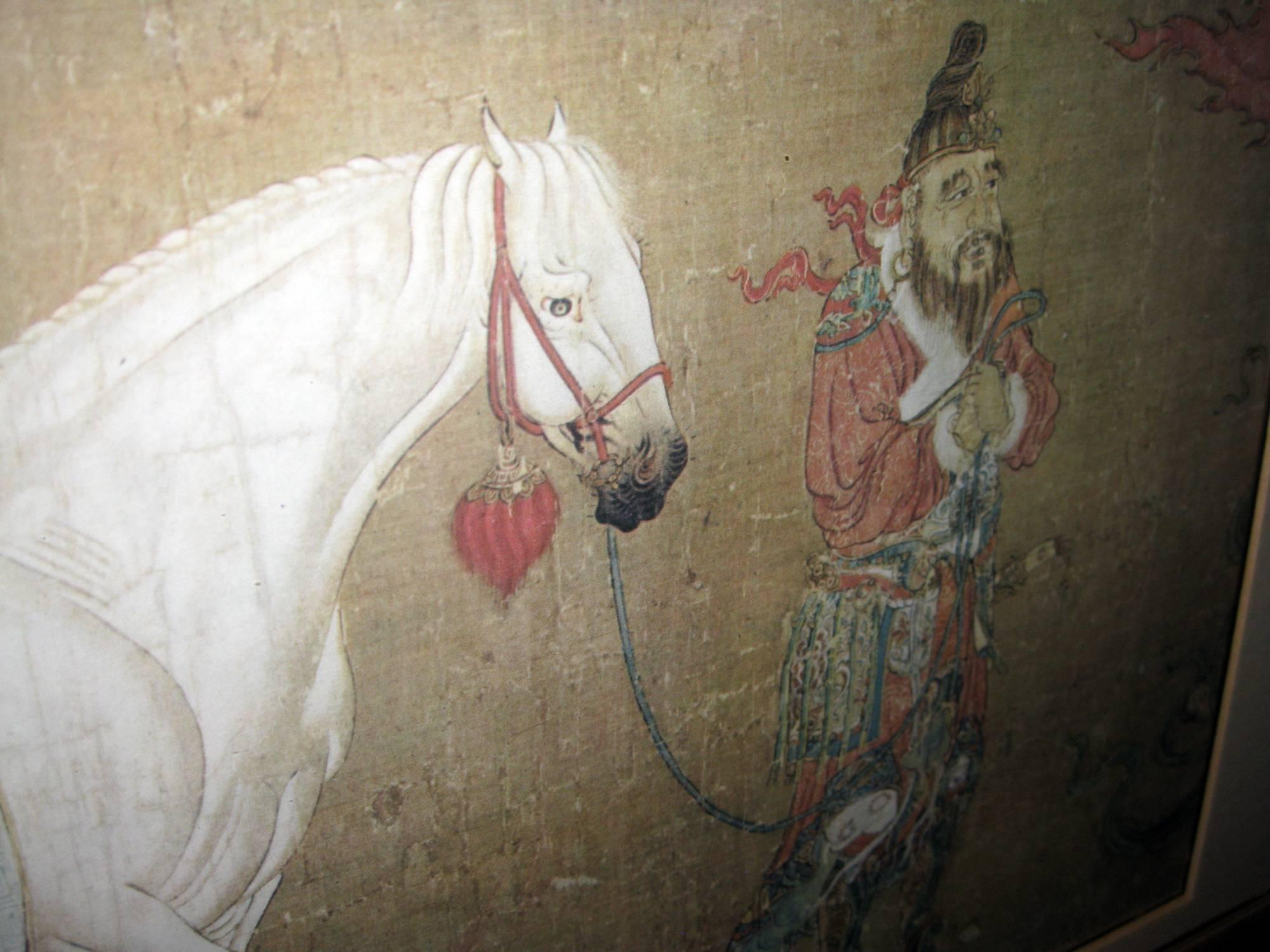 Chinese Framed Print of Tang Dynasty Painting In Good Condition In Savannah, GA