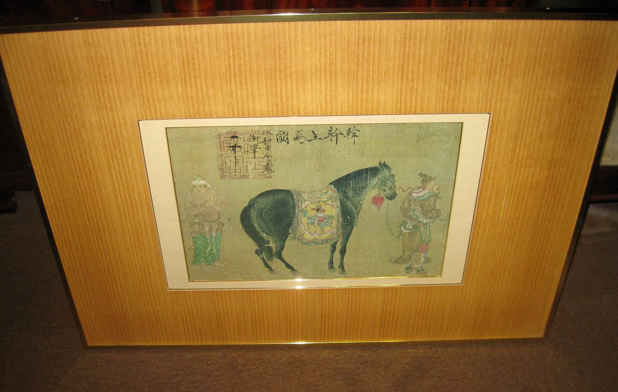 Chinese Framed Print of Tang Dynasty Painting For Sale 3