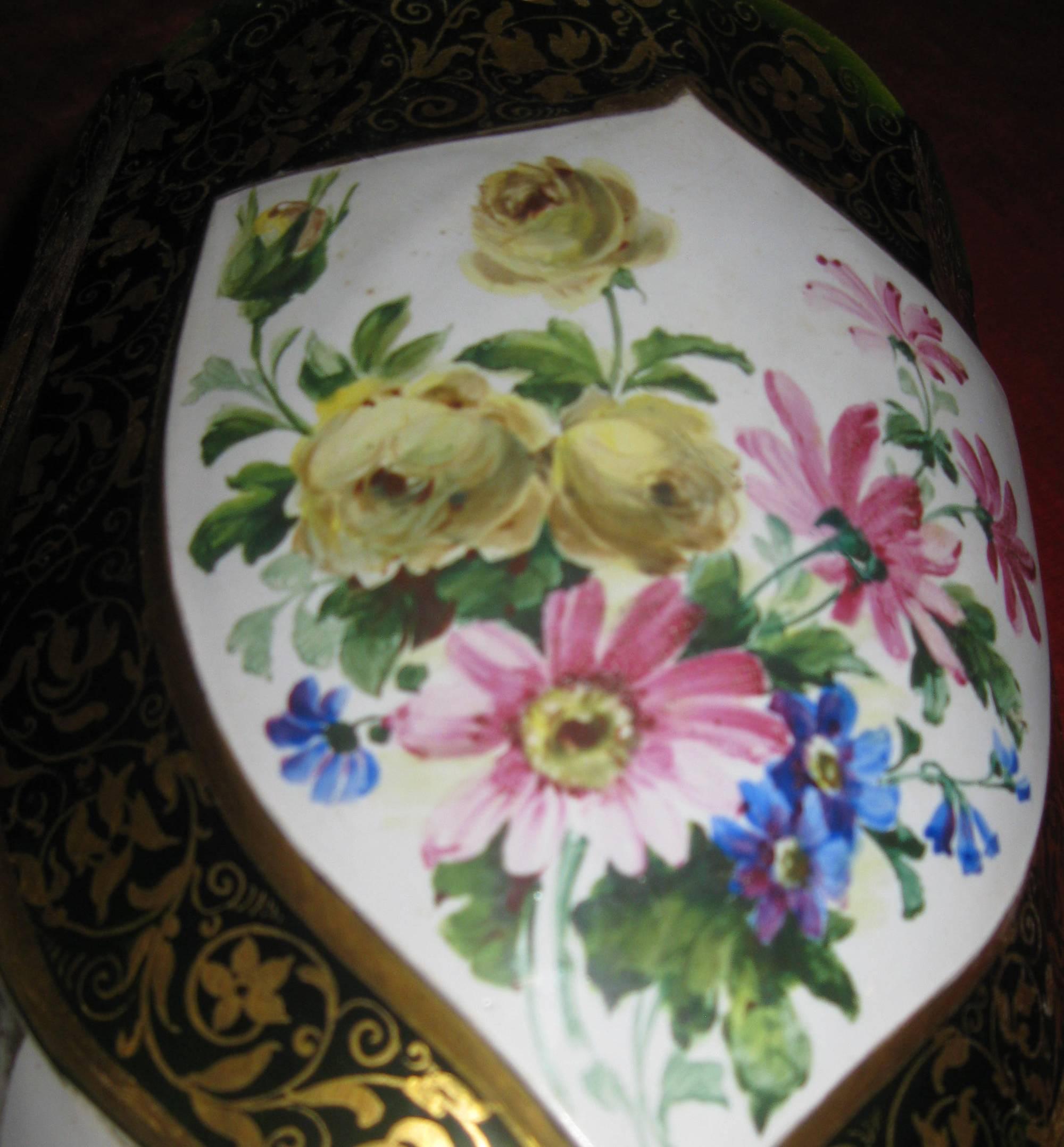 bohemian art glass vase