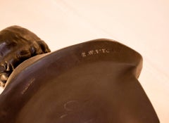 19th Century Wedgwood Black Basalt Bust of James Watt