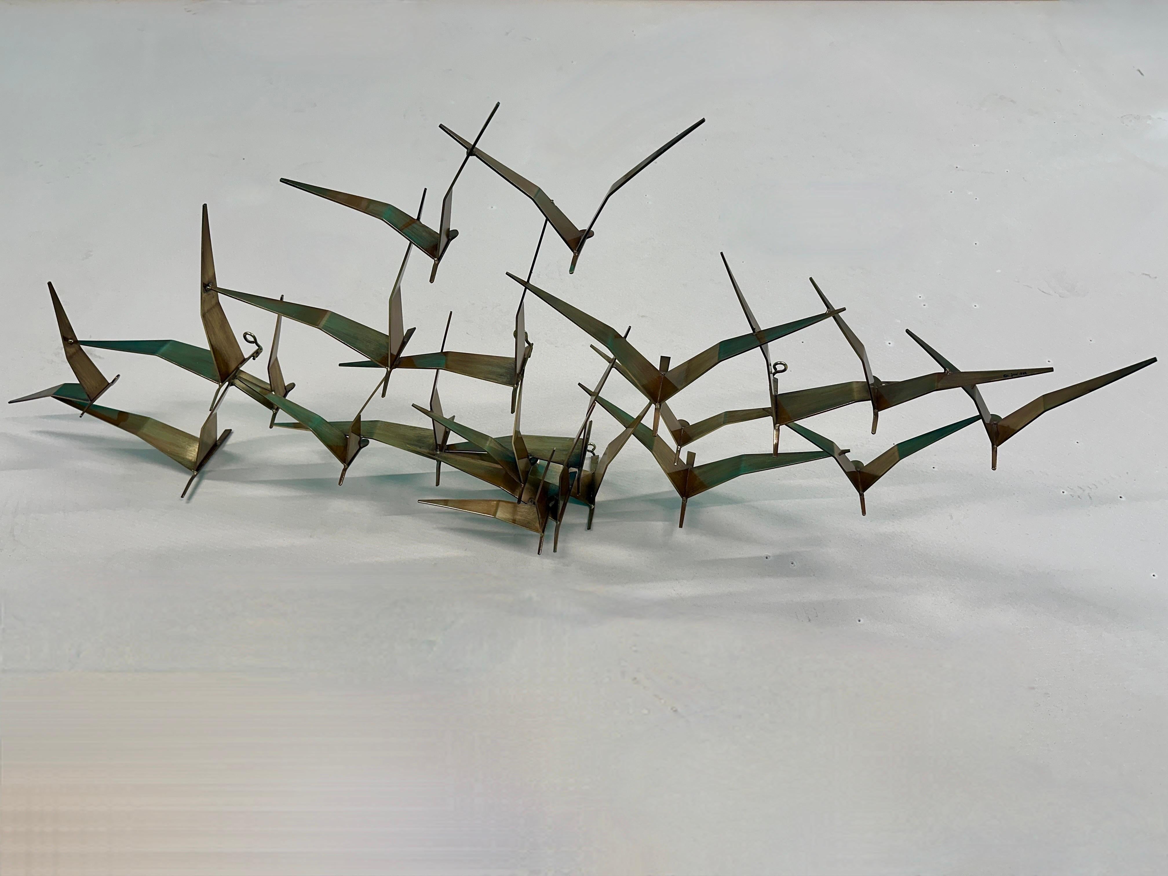 A Large Wall Mounted Sculpture By Curtis Jere 7