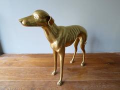 Brass Whippet Sculpture